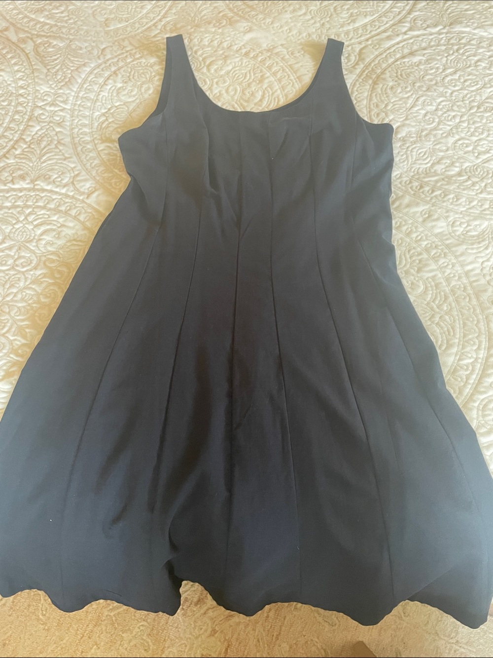 Classic Black Sleeveless A-Line Dress
